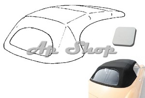 CAPOTE EXTERIEURE KARMANN 69-74 VINYL BLANC