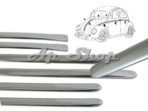 KIT MOULURES 7 PIECES 64-66 INOX POLI