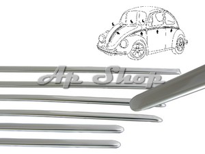 KIT MOULURES 7 PIECES 68-72 BONNE QUALITE WCM