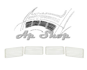 GRILLES CAPOT ARRIERE EN 4 PIECES