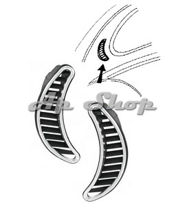 GRILLES ARRIERES LATERALES DEMI-LUNE