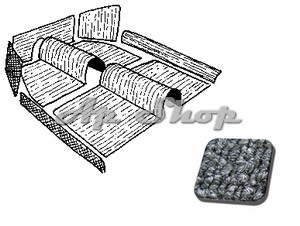 KIT TAPIS 7 PIECES GRIS 58-68