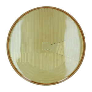 Verre phare avant H4 jaune - LHD