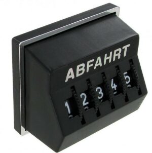 Compteur journalier -ABFAHRT- noir
