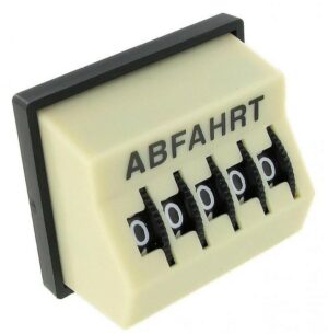 Compteur journalier -ABFAHRT- ivoire