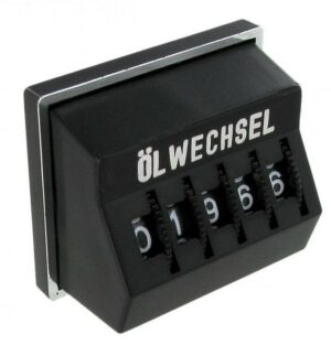 Compteur journalier -ÖLWECHSEL- noir