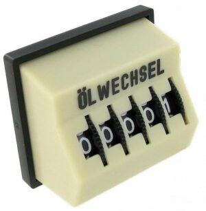 Compteur journalier -ÖLWECHSEL- ivoire